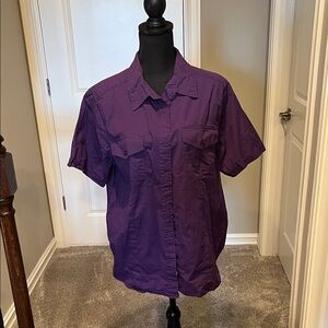 Women's Purple Button Down Shirt